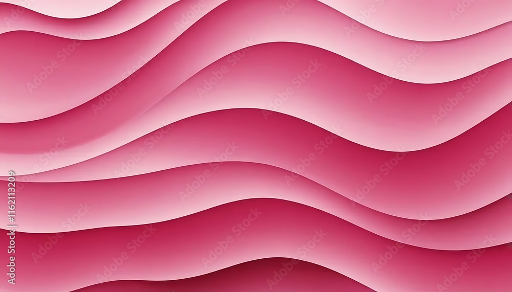 Poster abstract pink wave pattern background design