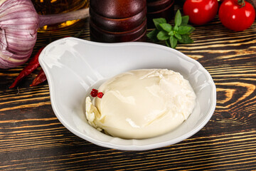 Italian soft young cheese burrata