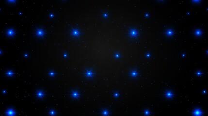 Fototapeta premium Glowing Blue Starfield Dark Cosmic Background Design