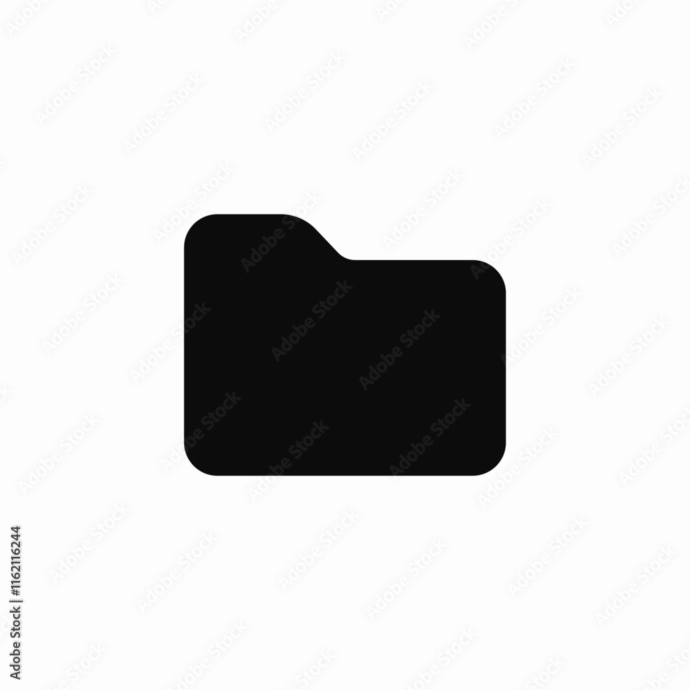 Poster folder document file storage data icon vector sign