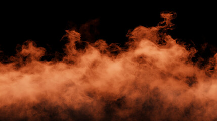 Obraz premium A fiery burst of red and orange particles against a pitch-black background. The intense energy radiates power and passion, making it suitable for impactful and bold design concepts.