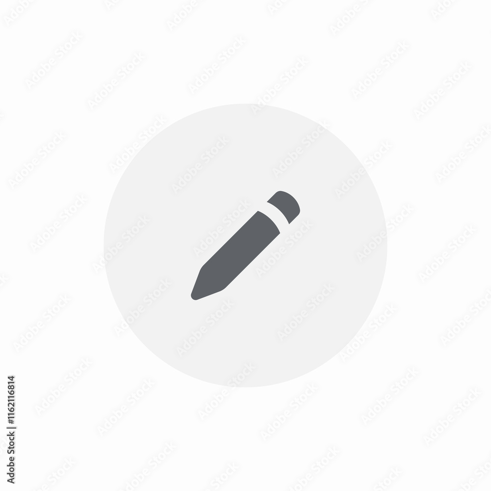 Aufkleber pencil edit write create note icon vector sign