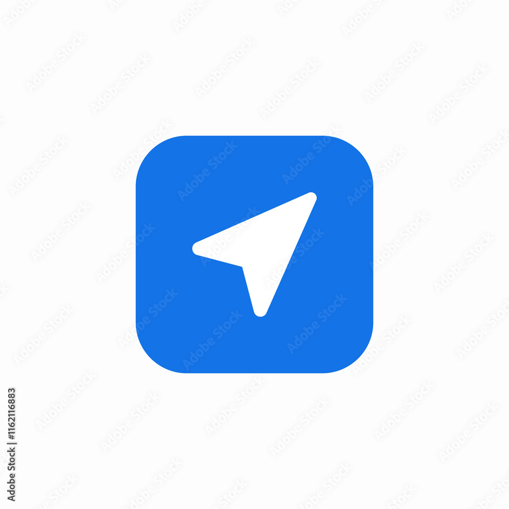 Poster share send message paper plane mail icon vector sign