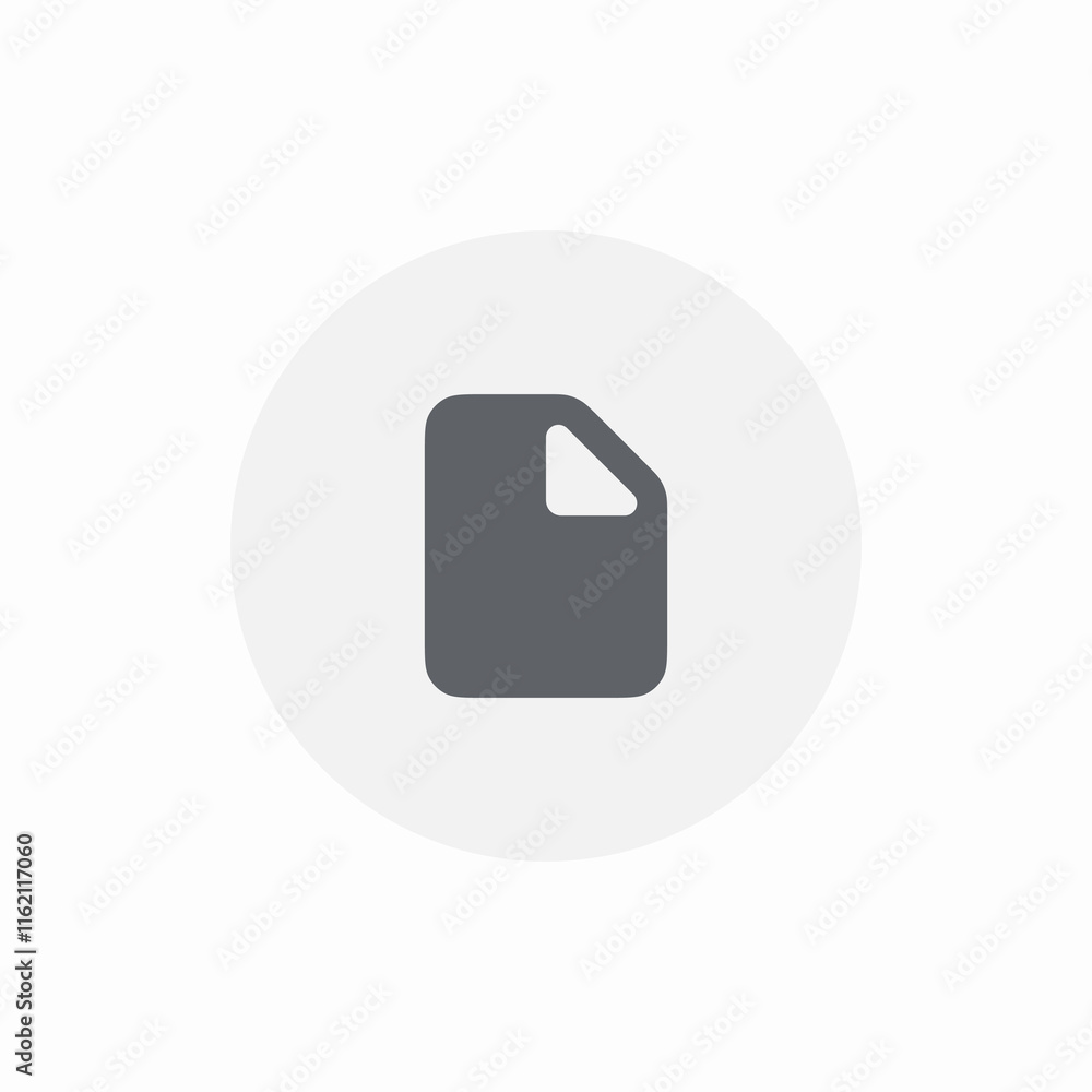 Aufkleber file document blank page empty icon vector sign
