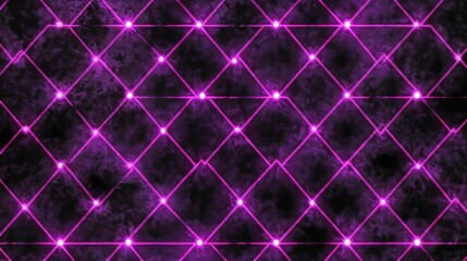 Fototapeta premium Glowing Purple Geometric Grid Network Design