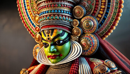 traditional Kathakali dancer