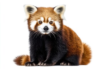 Naklejka premium Old Red panda Ailurus fulgens 10 years old portrait