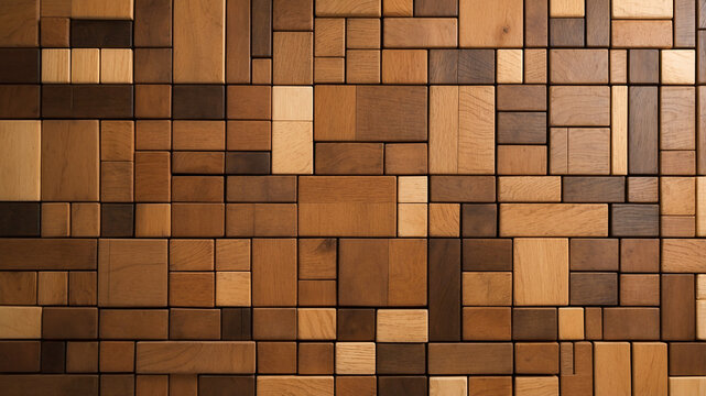 Wooden parquet wall texture background. Close-up of wood texture. Abstract wood pattern background. AI-Generated