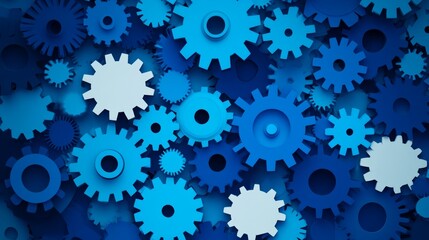 Interlocking Blue Gears Precision Engineering Design (1)