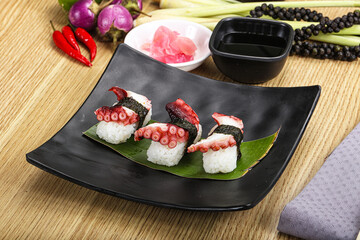 Japanese cuisine - sushi with octopus