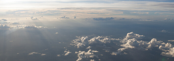 Clouds scape from a plane