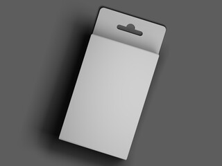 Creative hanging box mockup with sleek and clean design, perfect for product packaging and branding concepts.