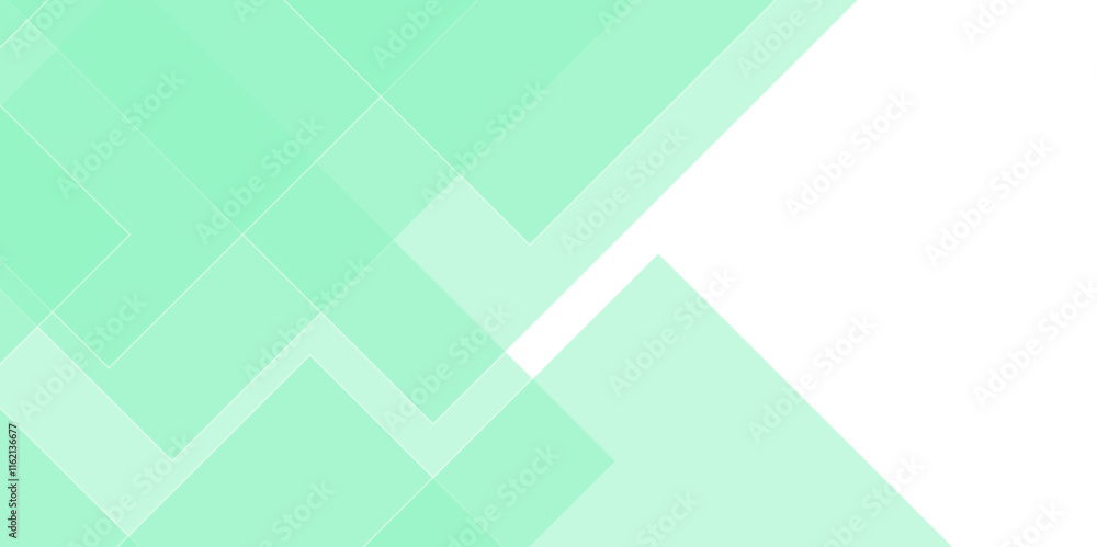 Aufkleber Abstract green gradient triangle background. Modern Style Triangle Shaped Translucent Overlapping Planes Geometric Shapes Pattern Colorful abstract geometric background for business Design Template.	