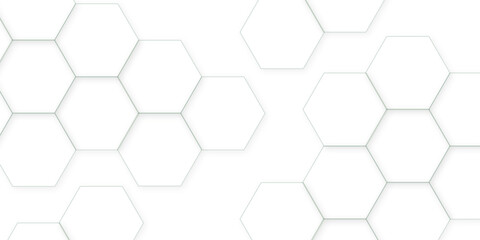 Abstract white background. Luxury white pattern with hexagons. abstract 3d hexagonal background. modern background with hexagons. Geometric mesh cell texture. modern futuristic wallpaper.