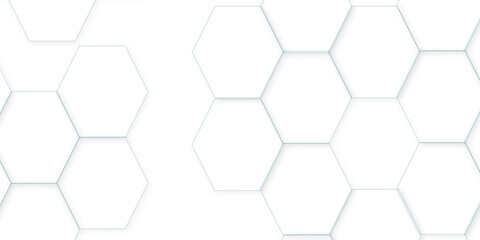 Abstract white background. Luxury white pattern with hexagons. abstract 3d hexagonal background. modern background with hexagons. Geometric mesh cell texture. modern futuristic wallpaper.