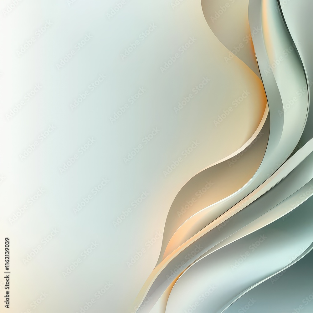 Aufkleber soft ivory transitioning into pale gray for a subtle and elegant style