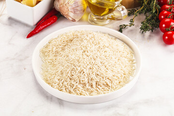 Indian cuisine - raw basmati rice