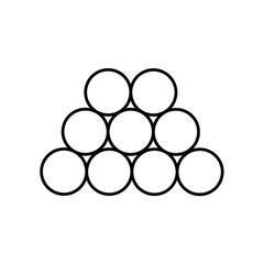 Pickleball ball color line icon. Sign for web page, mobile app,