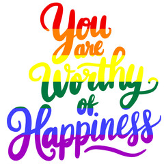 rainbow hand lettering motivation and inspiration positive quote