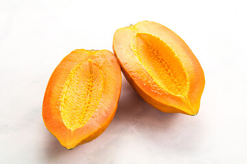 Ripe sweet tropical exotic papaya