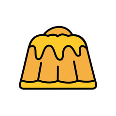 Yellow jelly Dessert