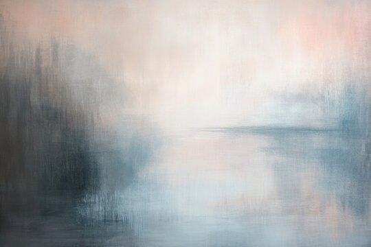 Blurred reflections evoke deep emotions in serene surroundings capturing an introspective mood. Generative AI