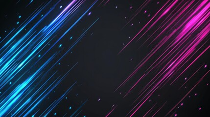 Neon Light Streaks Abstract Background Design