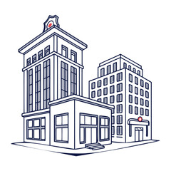 Modern Building Vector Design