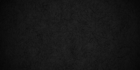 Dark black slate texture in natural pattern with high resolution for background wall. Black abstract grunge background. Dark rock texture black stone. Background of blank natural aged blackboard wall.