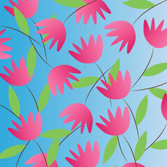 seamless flower background pattern design
