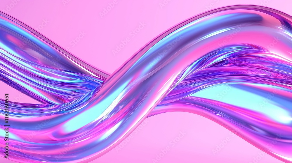 Poster dynamic abstract three-dimensional background design, seamless flowing patterns, vibrant colors, imm