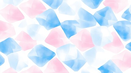 Pastel Pink and Blue Crystal Gemstone Pattern