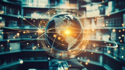 Digital Learning Space with Global Connection Elements