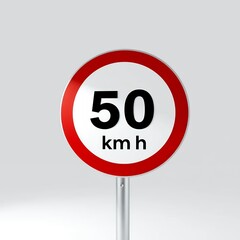Speed Limit Sign: 50 km/h
