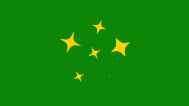 magic twinkle gold stars starlight on chroma key green screen. Cosmic starry sky with twinkling stars. Starry night, glowing shinning stars. twinkling starry night sky, looping animation.