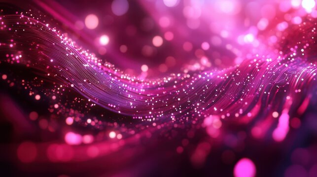 Abstract tech background made of printed circuit board. Depth of field effect and bokeh. internet connections, cloud computing and neural network, big data. 3D render