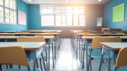 Modern Classroom with Engaging Learning Environment