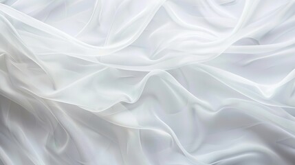 Obraz premium White low-contrast abstract waves with an elegant textured backdrop, creating a soft, light background ideal for sophisticated design projects.