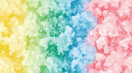 Fototapeta premium Rainbow Watercolor Texture Pastel Hues Abstract Art