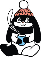 Modern color Cute Bunny vector illustration, Cute Bunny silhouette vector, Cute Bunny vector design