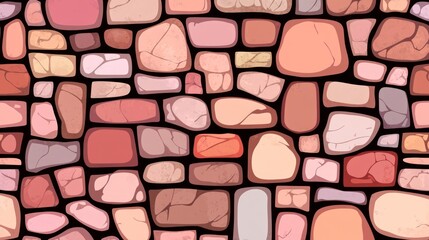 Fototapeta premium Seamless Pink Stone Wall Texture Pattern Design