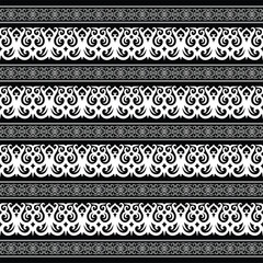 tribal pattern dayak borneo