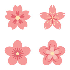 Obraz premium Collection Of Peach Flowers