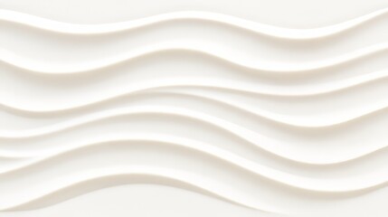 Obraz premium Serene White Wave Pattern Background Texture