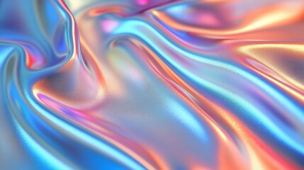 Obraz premium Retro Holographic Background in Pastel Colors for Modern Designs