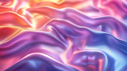 Obraz premium Abstract Modern Pastel Colored Holographic Background in 80s Style for Music or Fashion Design