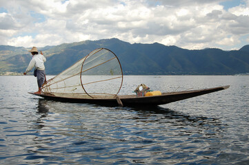 Fisherman at Inle Lake, Myanmar (Burma)