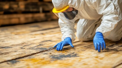 Pest control measures being implemented in a residential area. Effective pest management strategies to ensure a clean and healthy living environment.