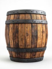 Obraz premium Classic Wooden Barrel with a Pirate Theme