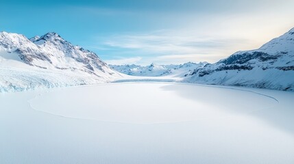 Fototapeta premium Majestic Glacier Landscape Under Clear Sky